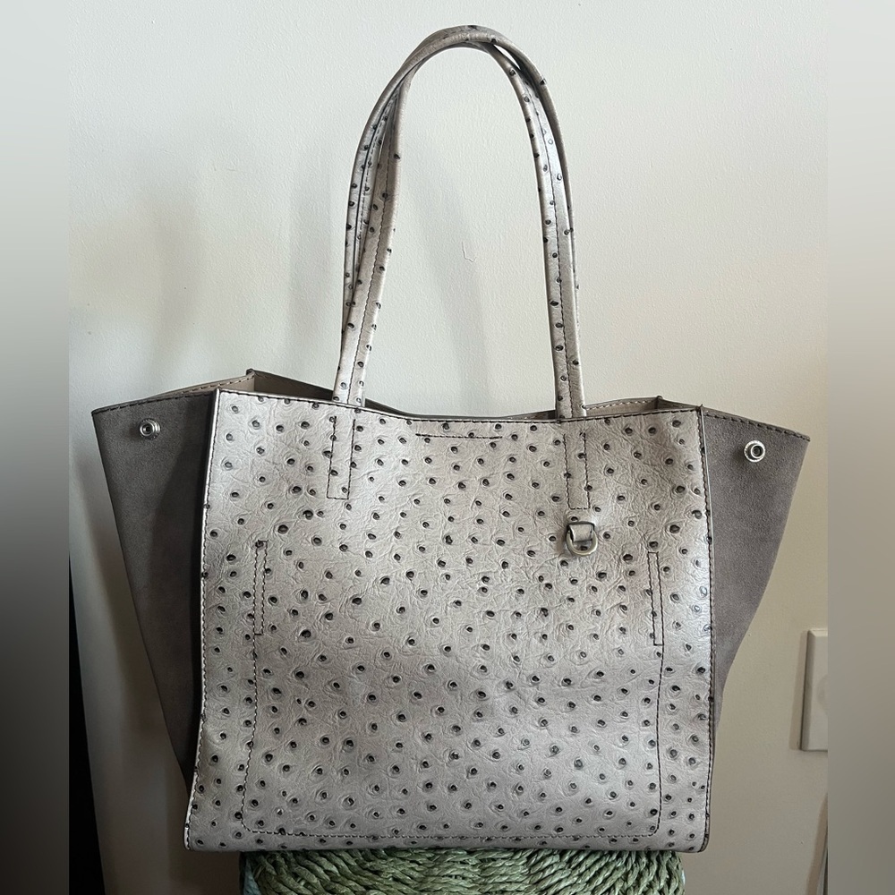 Banana Republic Cow-Leather Expandable Tote Bag